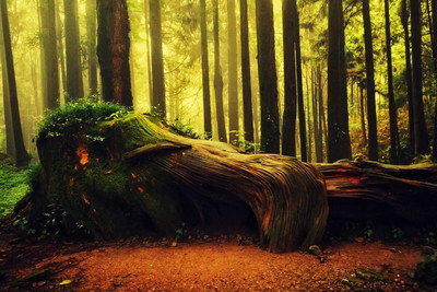 阿里山原始林木